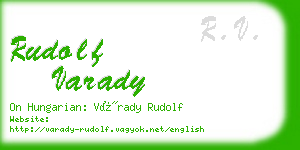 rudolf varady business card